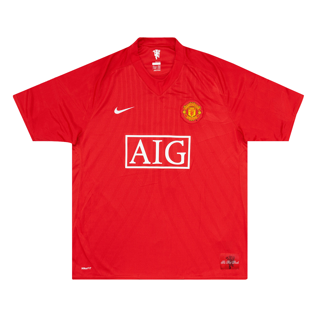 Manchester United RONALDO #7 Home Retro Soccer Jersey 2007/08-The Jerseys Shop