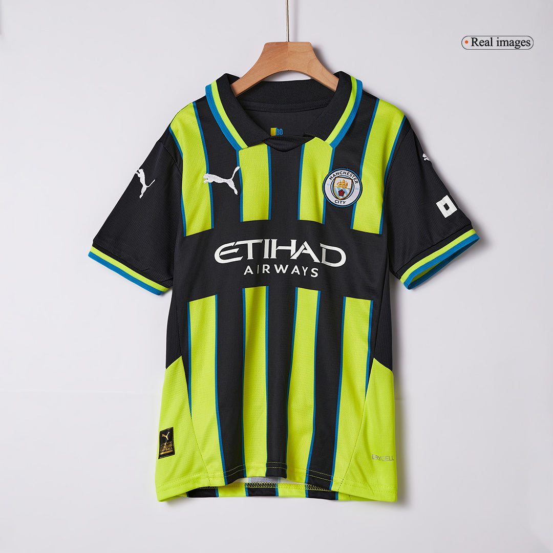 Kid's Manchester City Away Jersey Kit(Jersey+Shorts) 2024/25-The Jerseys Shop