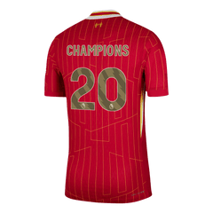 Liverpool CHAMPIONS #20 Home Match Jersey 2024/25