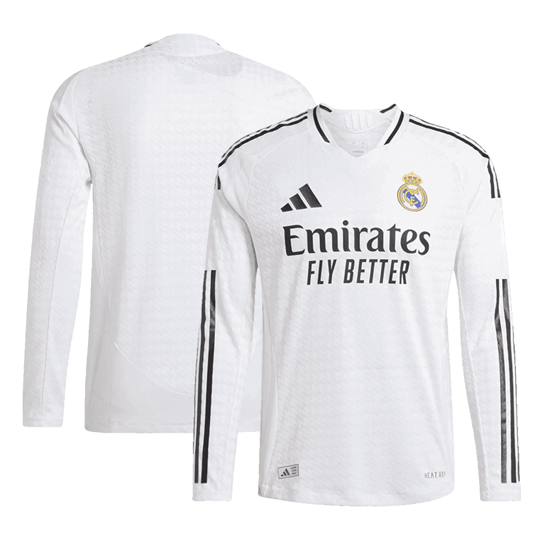 Real Madrid Home Long Sleeve Match Jersey 2024/25-The Jerseys Shop