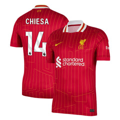 [Super Quality] Men's Liverpool CHIESA #14 Home Soccer Jersey 2024/25-The Jerseys Shop
