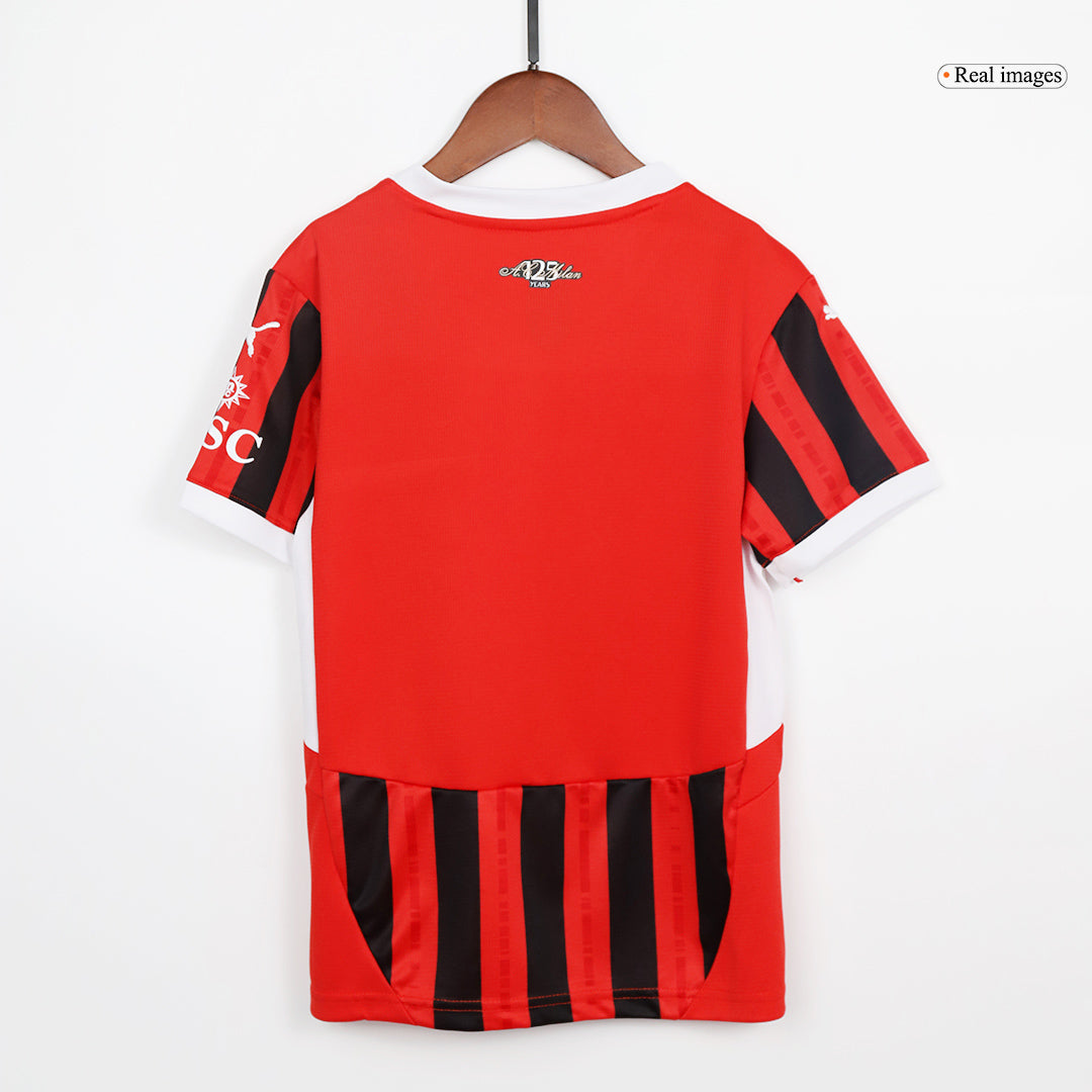 Kid's AC Milan Home Jerseys Kit(Jersey+Shorts) 2024/25-The Jerseys Shop