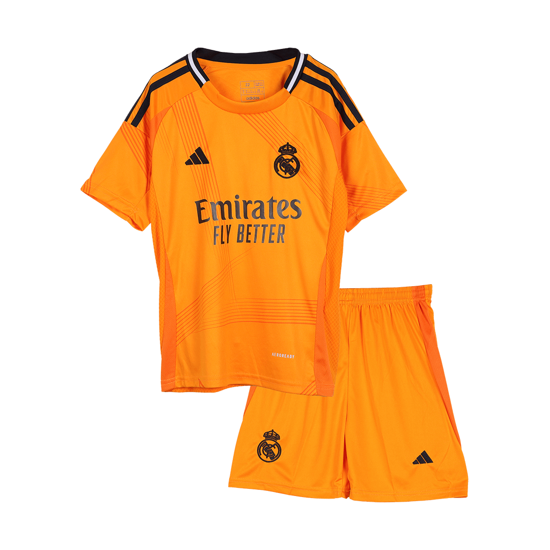 Kid's Real Madrid Away Jerseys Kit(Jersey+Shorts) 2024/25-The Jerseys Shop