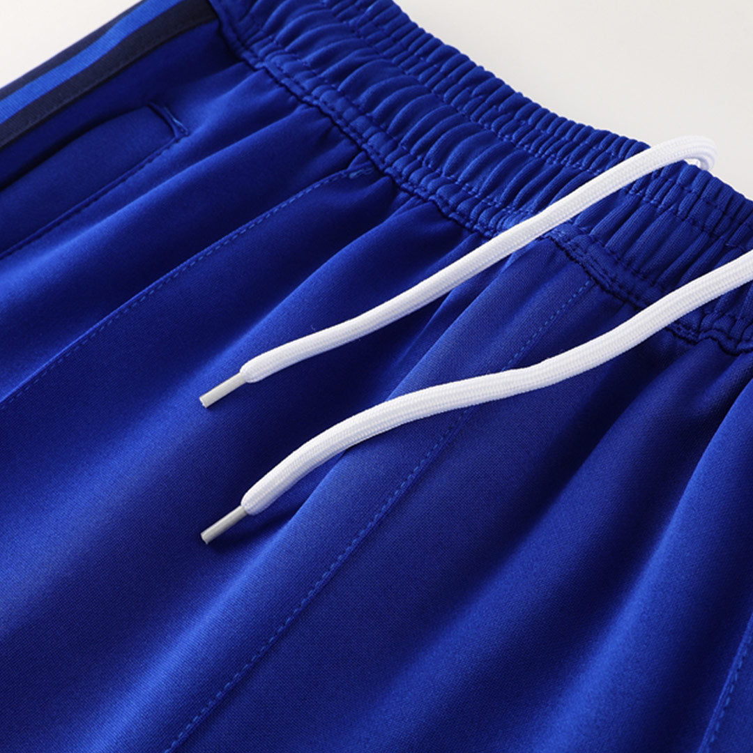 Manchester United X George Best Blue Jacket Training Kit 2024/25 For Adults-The Jerseys Shop