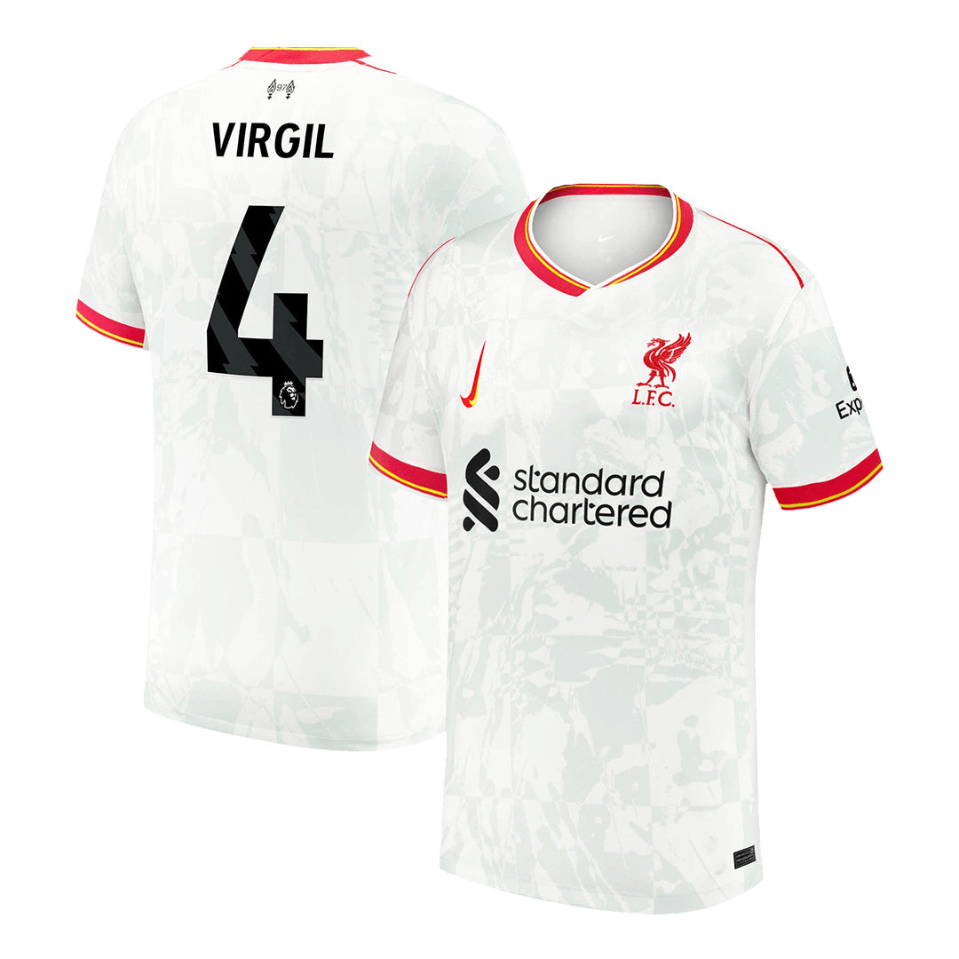 Men's Liverpool VIRGIL #4 Third Away Soccer Jersey 2024/25-The Jerseys Shop