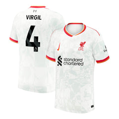 Men's Liverpool VIRGIL #4 Third Away Soccer Jersey 2024/25-The Jerseys Shop