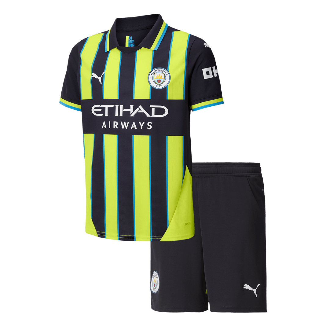 Kid's Manchester City Away Jersey Kit(Jersey+Shorts) 2024/25-The Jerseys Shop