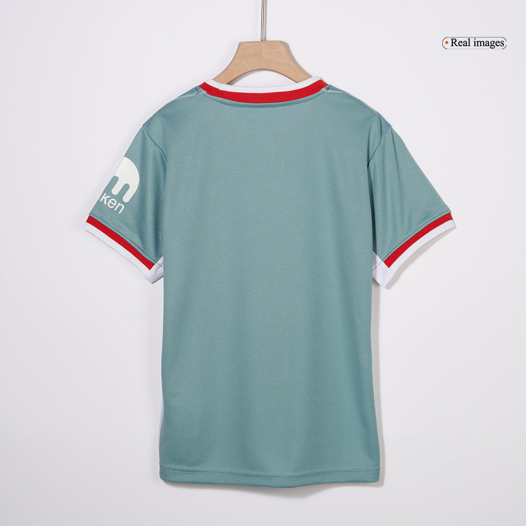Kid's Atletico Madrid Away Jersey Kit(Jersey+Shorts) 2024/25-The Jerseys Shop