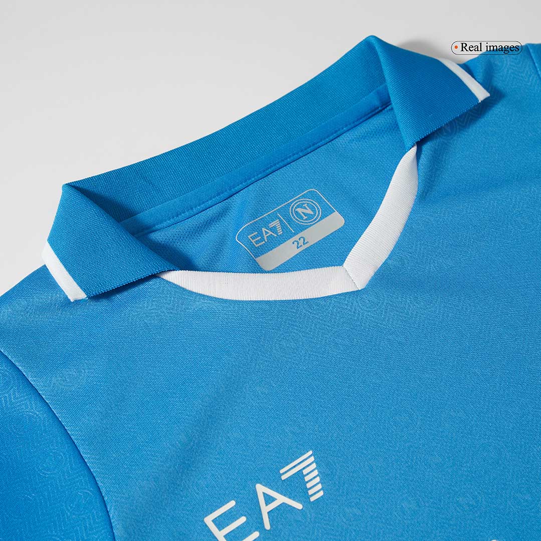 Kid's Napoli Home Jersey Kit(Jersey+Shorts) 2024/25-The Jerseys Shop