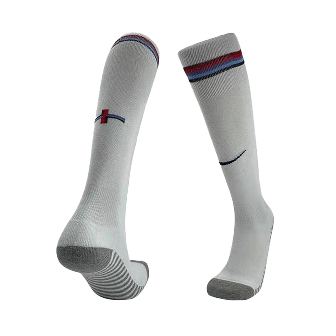 Kid's England Home Soccer Socks Euro 2024-The Jerseys Shop