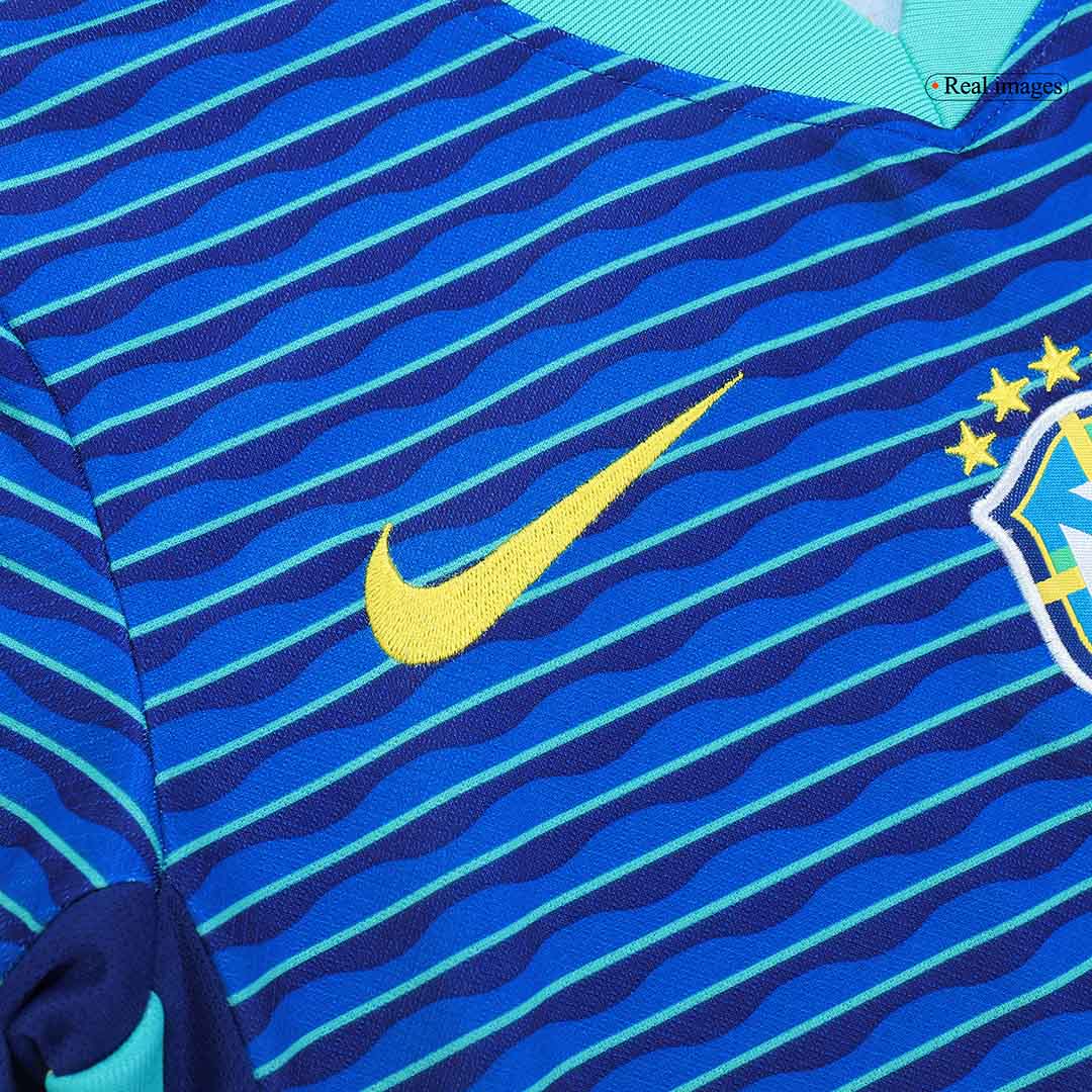 Kid's Brazil Away Jerseys Kit(Jersey+Shorts) Copa América 2024-The Jerseys Shop