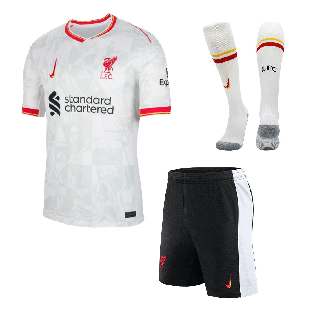 Men's Liverpool Third Away Jersey Full Kit 2024/25-The Jerseys Shop