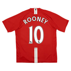 ROONEY #10 Classic Manchester United Home Jersey 2007/08-The Jerseys Shop