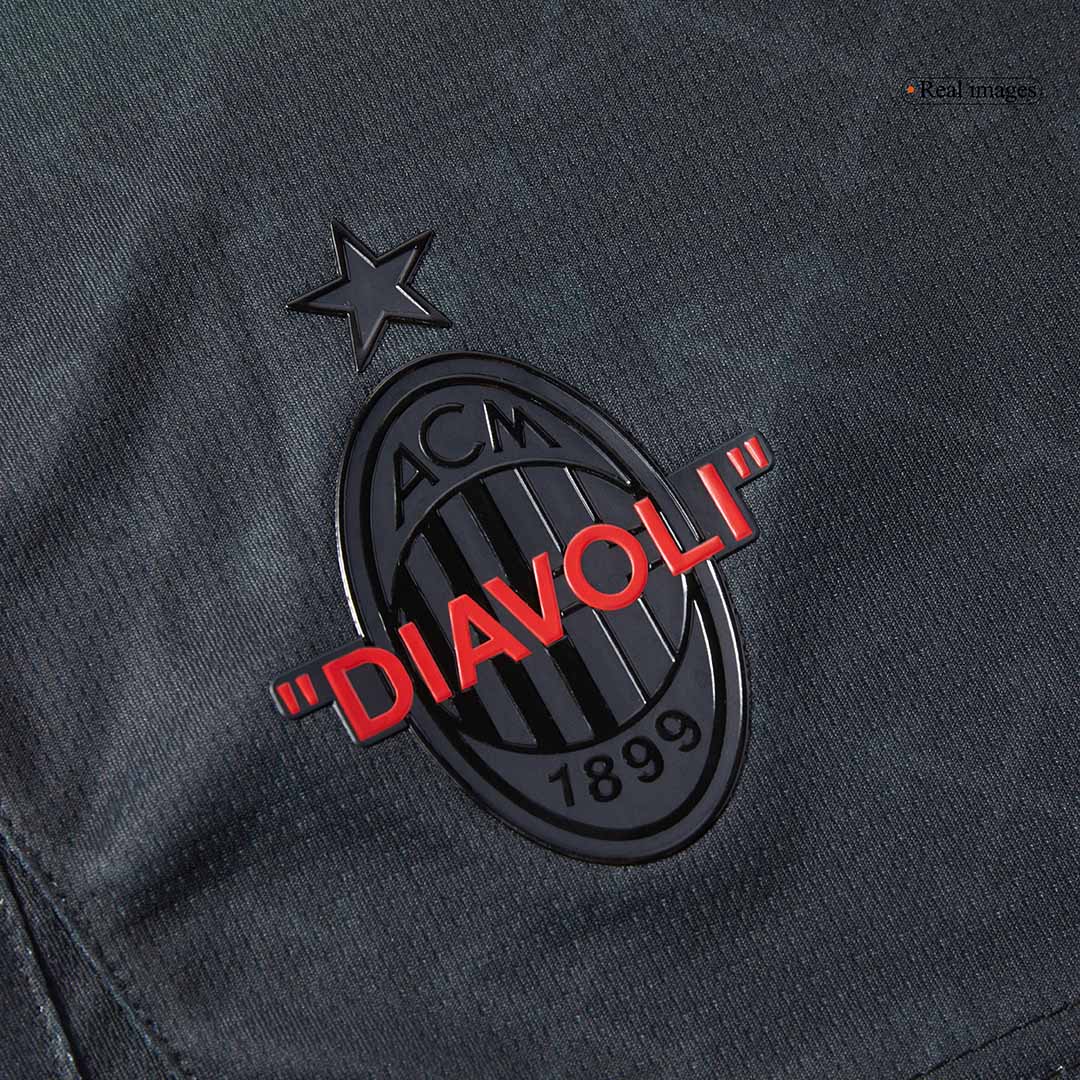 Men's AC Milan x Off-White Fourth Away Jersey (Jersey+Shorts) Kit 2024/25-The Jerseys Shop