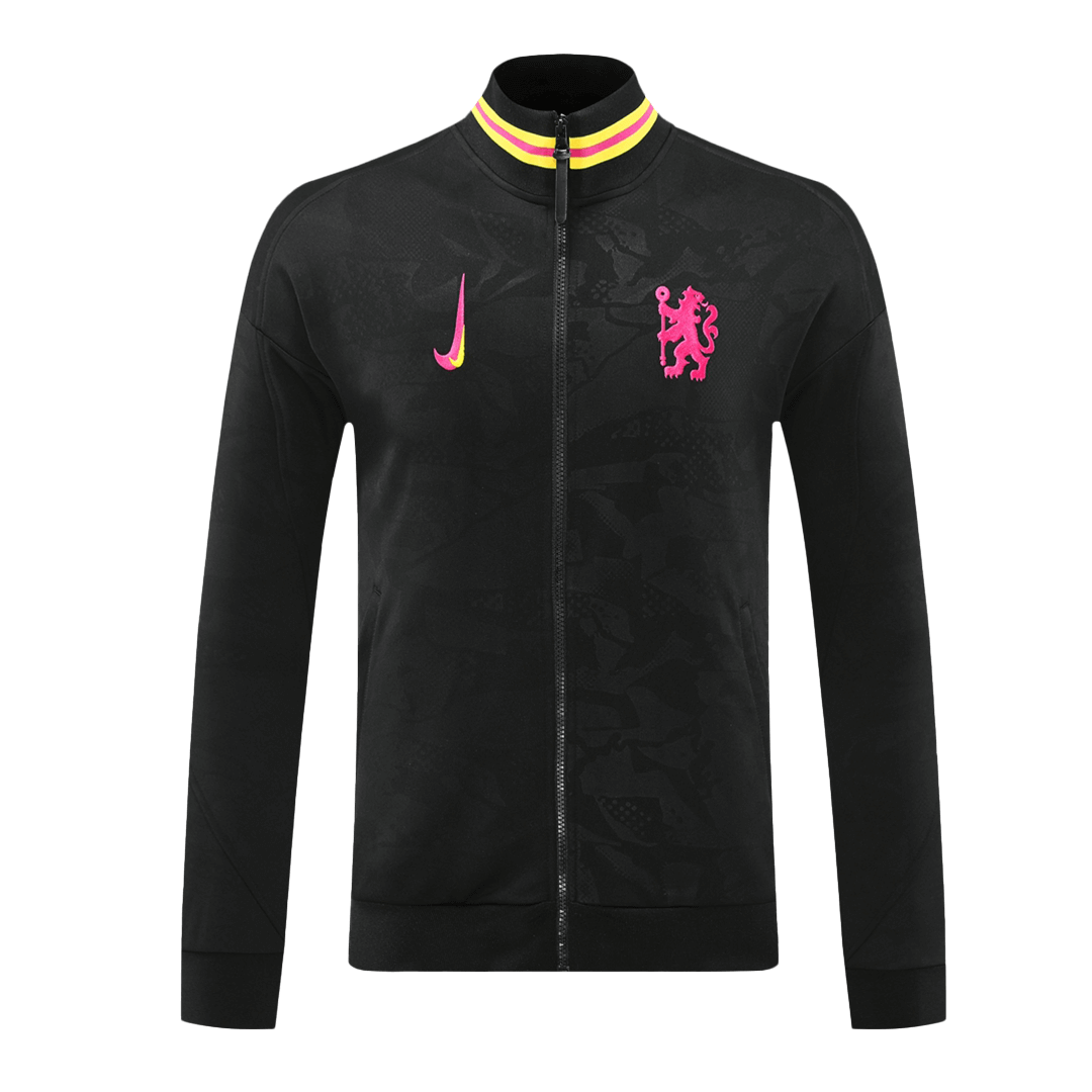 Chelsea Black Jacket Training Kit 2024/25 For Adults-The Jerseys Shop