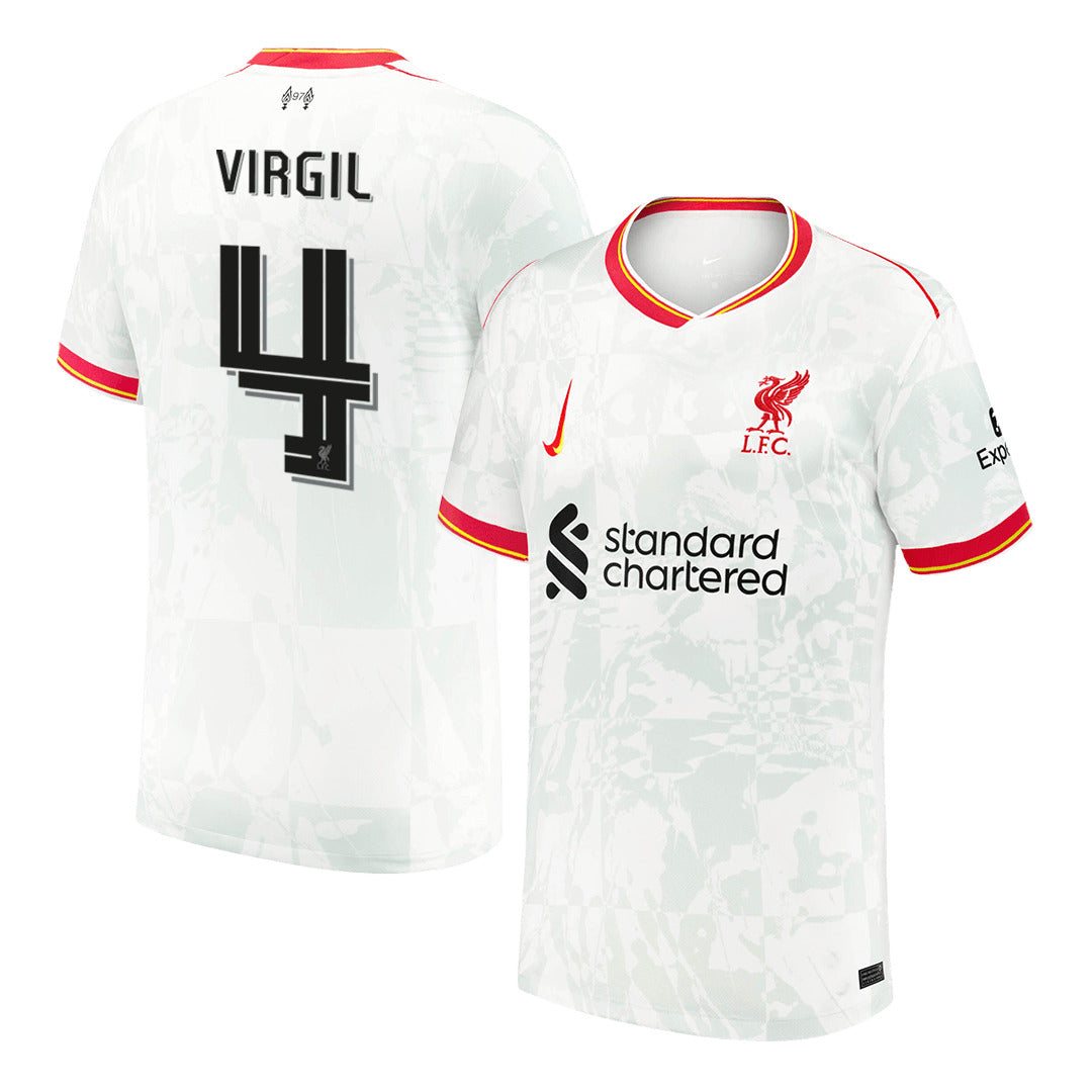 Men's Liverpool VIRGIL #4 Third Away Soccer Jersey 2024/25 - UCL-The Jerseys Shop