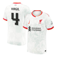 Men's Liverpool VIRGIL #4 Third Away Soccer Jersey 2024/25 - UCL-The Jerseys Shop