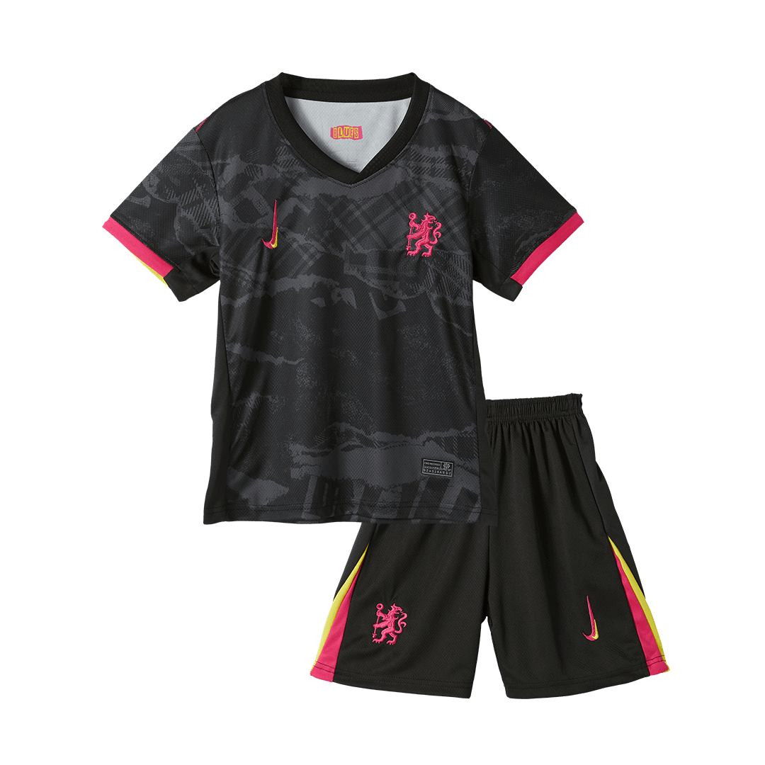 Kid's Chelsea Third Away Jersey Kit(Jersey+Shorts) 2024/25-The Jerseys Shop