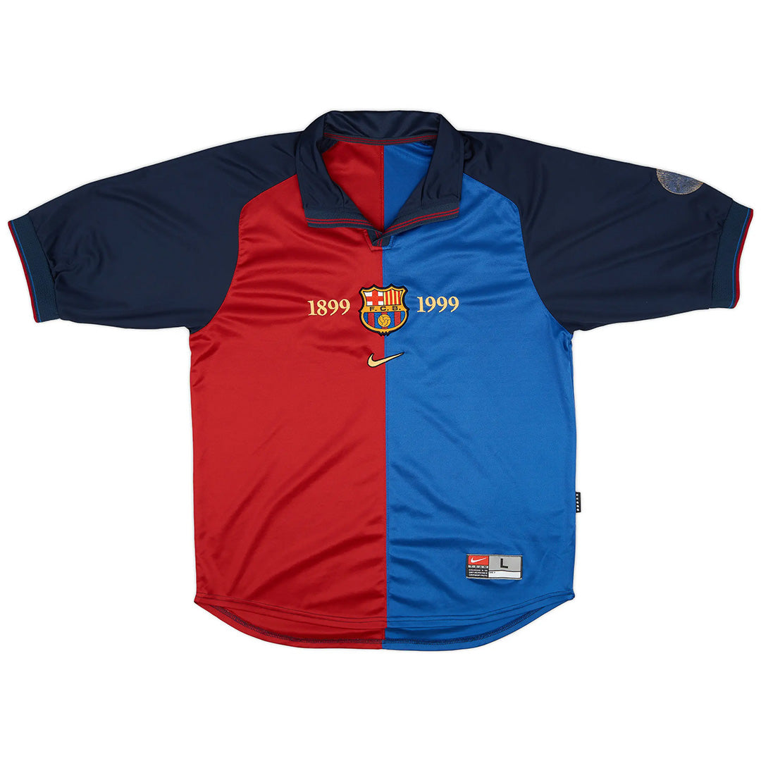 Barcelona Home Retro Soccer Jersey 1999/00-The Jerseys Shop