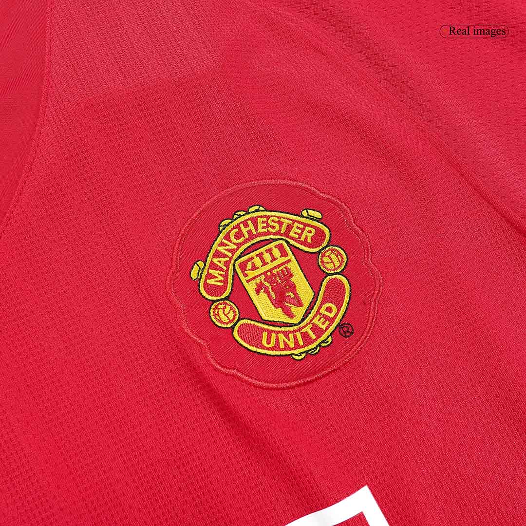 Manchester United RONALDO #7 Home Retro Long Sleeve Soccer Jersey 2007/08-The Jerseys Shop