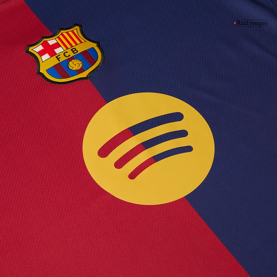[Super Quality] Men's Barcelona Home Soccer Jersey 2024/25 - Spotify Logo Without Text-The Jerseys Shop