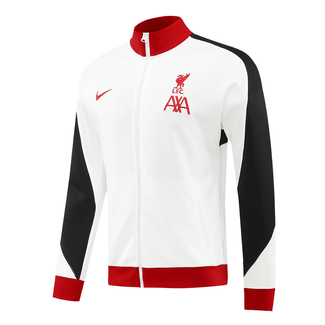 Liverpool White Track Jacket 2024/25 For Adults-The Jerseys Shop