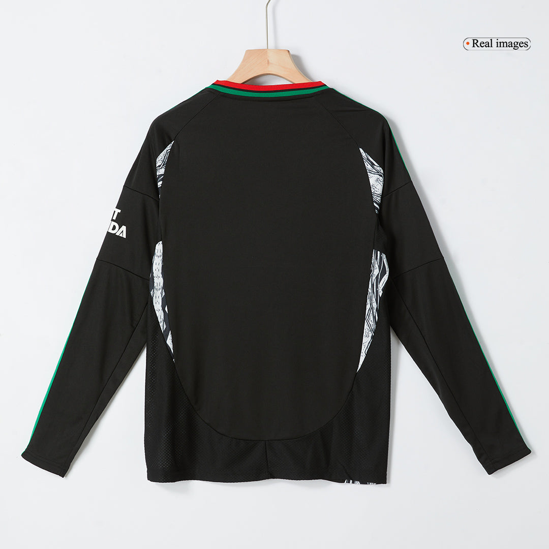 Men's Arsenal Away Long Sleeve Soccer Jersey 2024/25-The Jerseys Shop