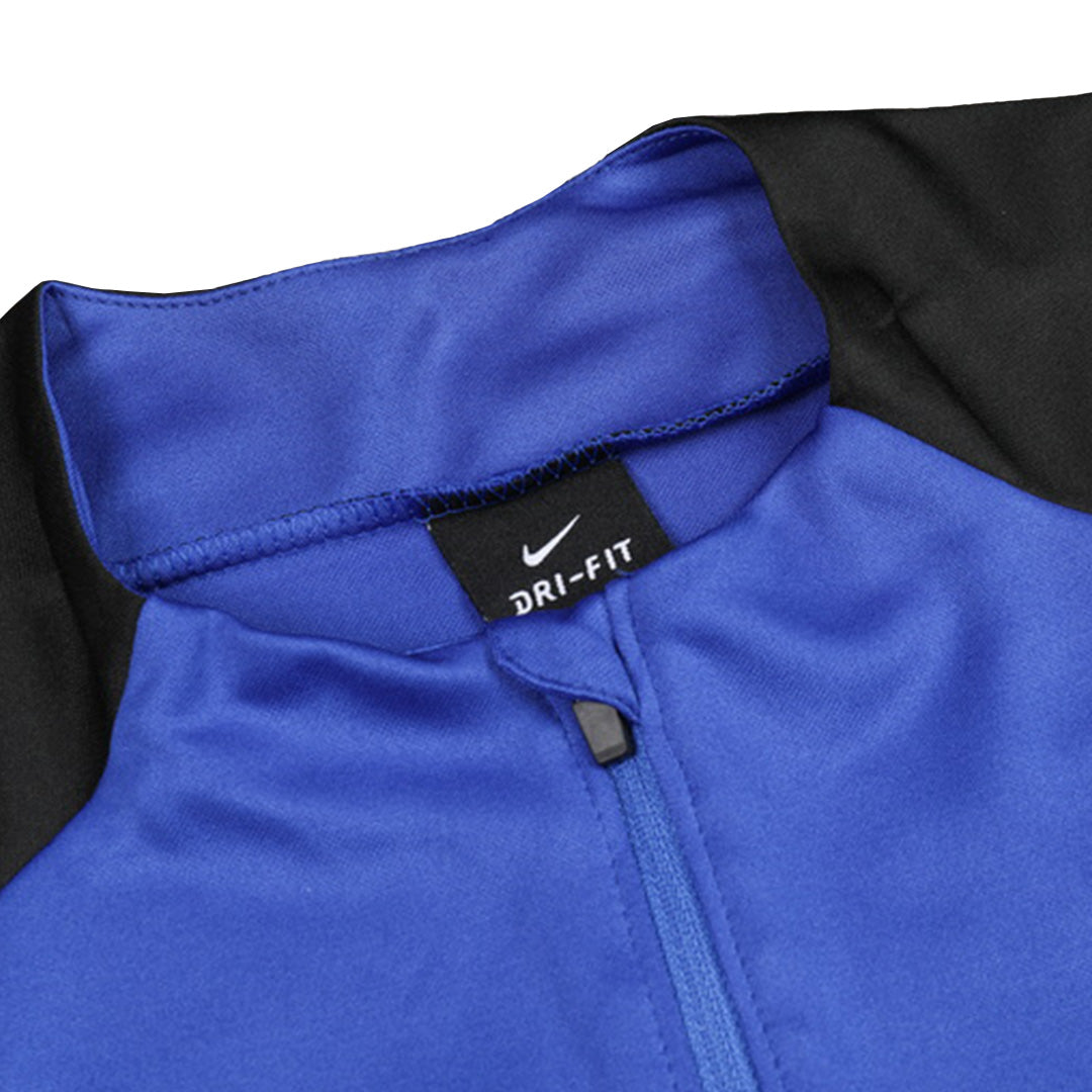 Barcelona 1/4 Zip Blue Tracksuit Kit(Top+Pants) 2024/25 for Adults-The Jerseys Shop