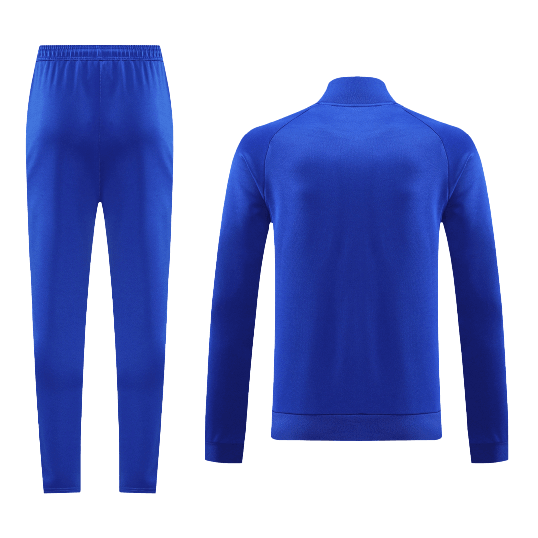 Manchester United X George Best Blue Jacket Training Kit 2024/25 For Adults-The Jerseys Shop