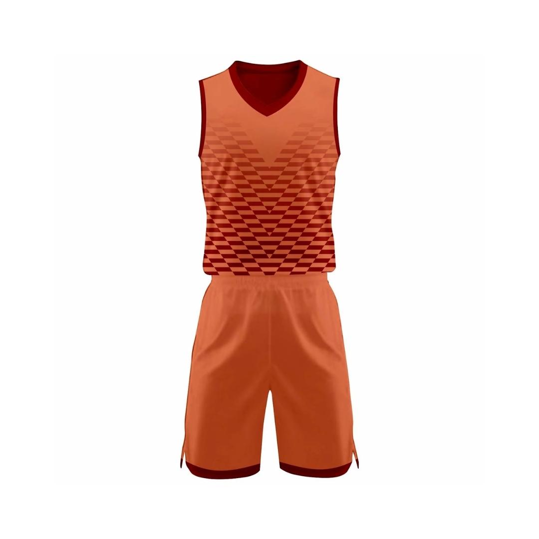 Design Jerseys Basketball Ribut Orange