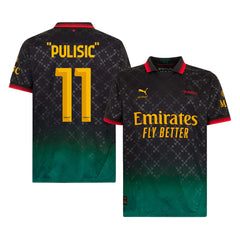Men's AC Milan 'PULISIC' #11 Fourth Away Soccer Jersey 2024/25-The Jerseys Shop