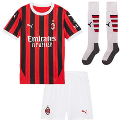 Kid's AC Milan Home Jerseys Full Kit 2024/25-The Jerseys Shop
