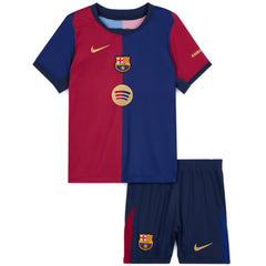 Kid's Barcelona Home Jersey Kit 2024/25 - Spotify Logo Without Text - TheJerseys Shop