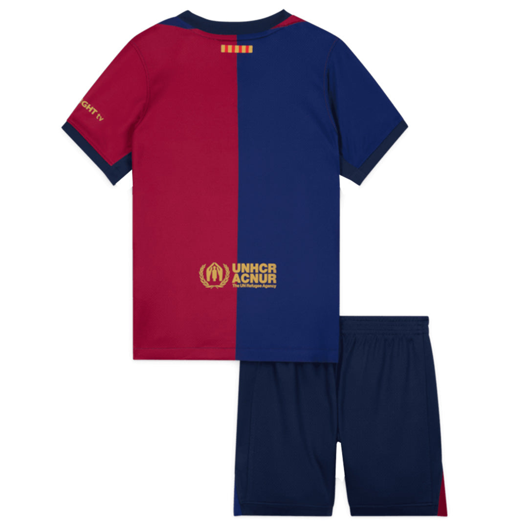 Kid's Barcelona Home Jersey Kit 2024/25 - Spotify Logo Without Text - TheJerseys Shop