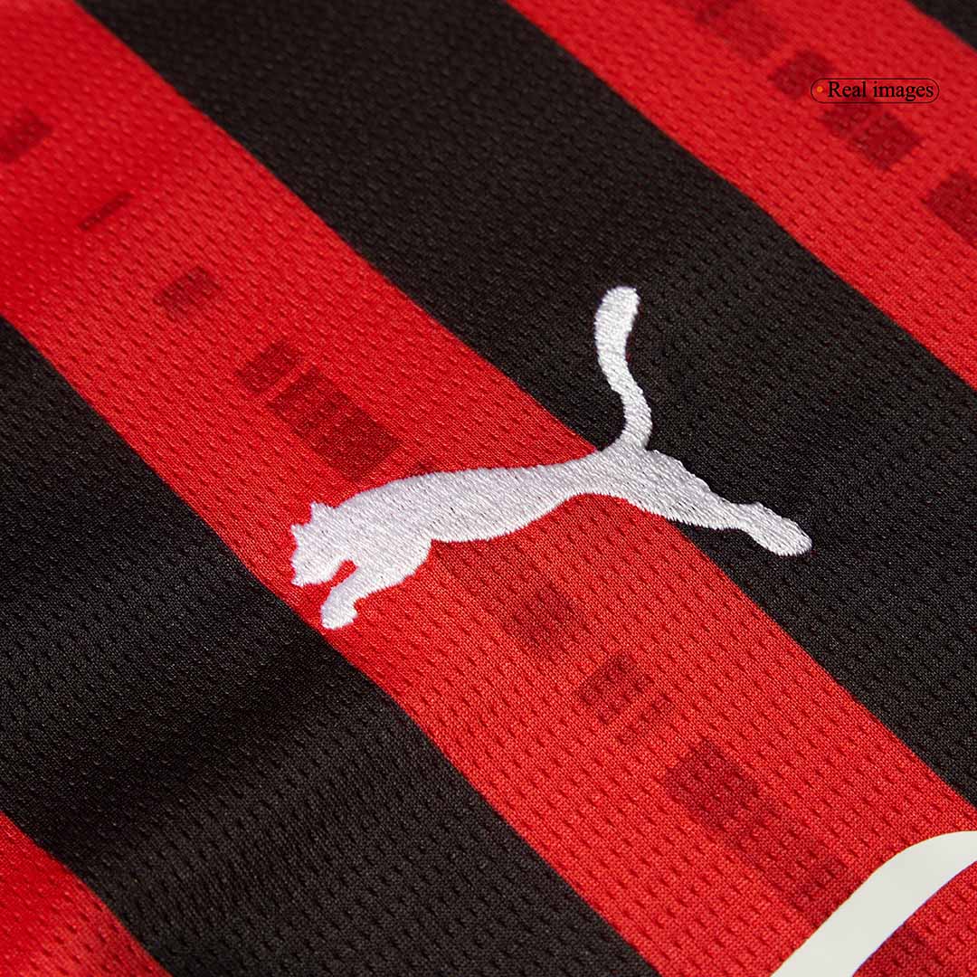 Men's AC Milan Home Long Sleeve Soccer Jersey 2024/25-The Jerseys Shop