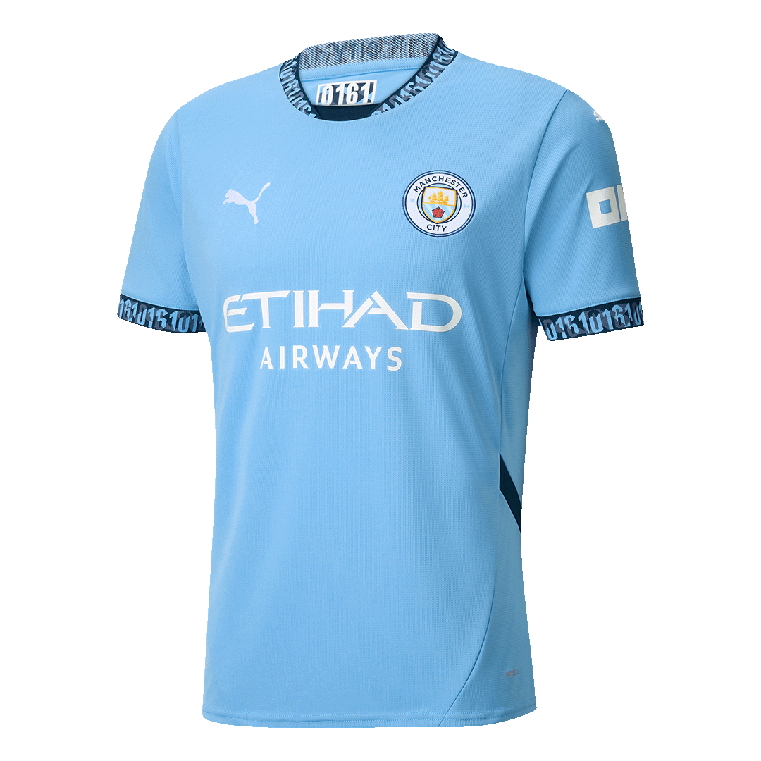 [Super Quality] Men's Manchester City HAALAND #9 Home Soccer Jersey 2024/25-The Jerseys Shop