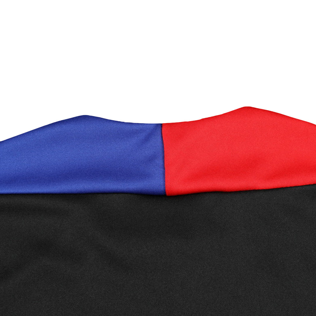 Barcelona 1/4 Zip Black Tracksuit Kit(Top+Pants) 2024/25 for Adults-The Jerseys Shop