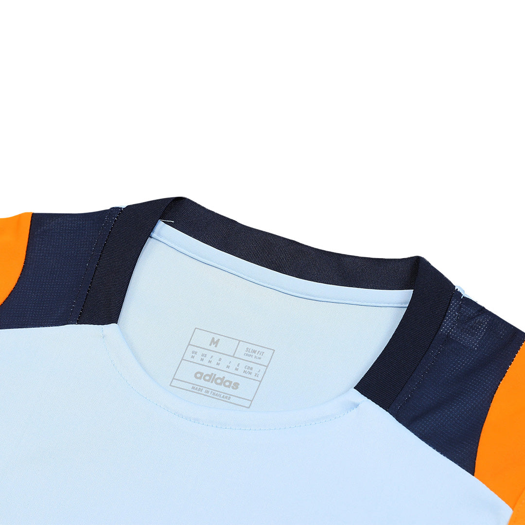 Real Madrid Pre-Match Blue Sleeveless Training Kit 2024/25 For Adults-The Jerseys Shop