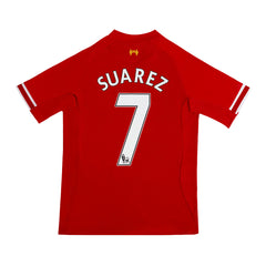 Liverpool SUAREZ #7 Home Retro Soccer Jersey 2013/14-The Jerseys Shop