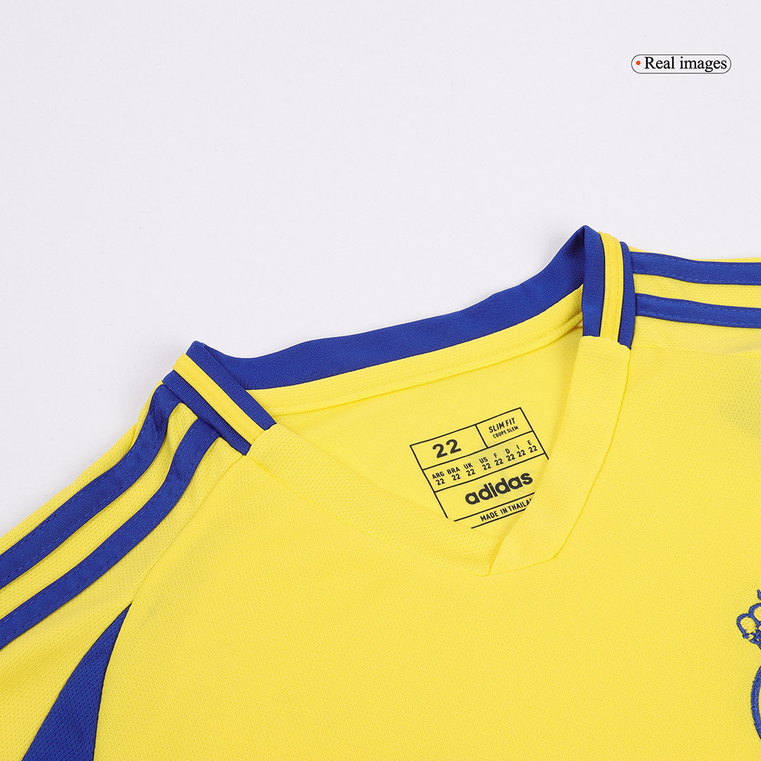 Kid's Al Nassr Home Jersey Kit(Jersey+Shorts) 2024/25-The Jerseys Shop