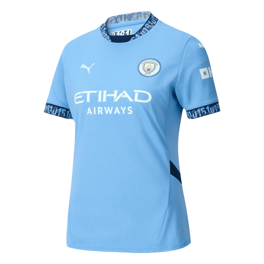 Women's Manchester City Home Soccer Jersey 2024/25-The Jerseys Shop