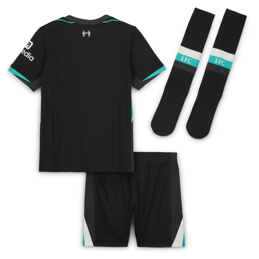 Kid's Liverpool Away Jersey Full Kit 2024/25-The Jerseys Shop