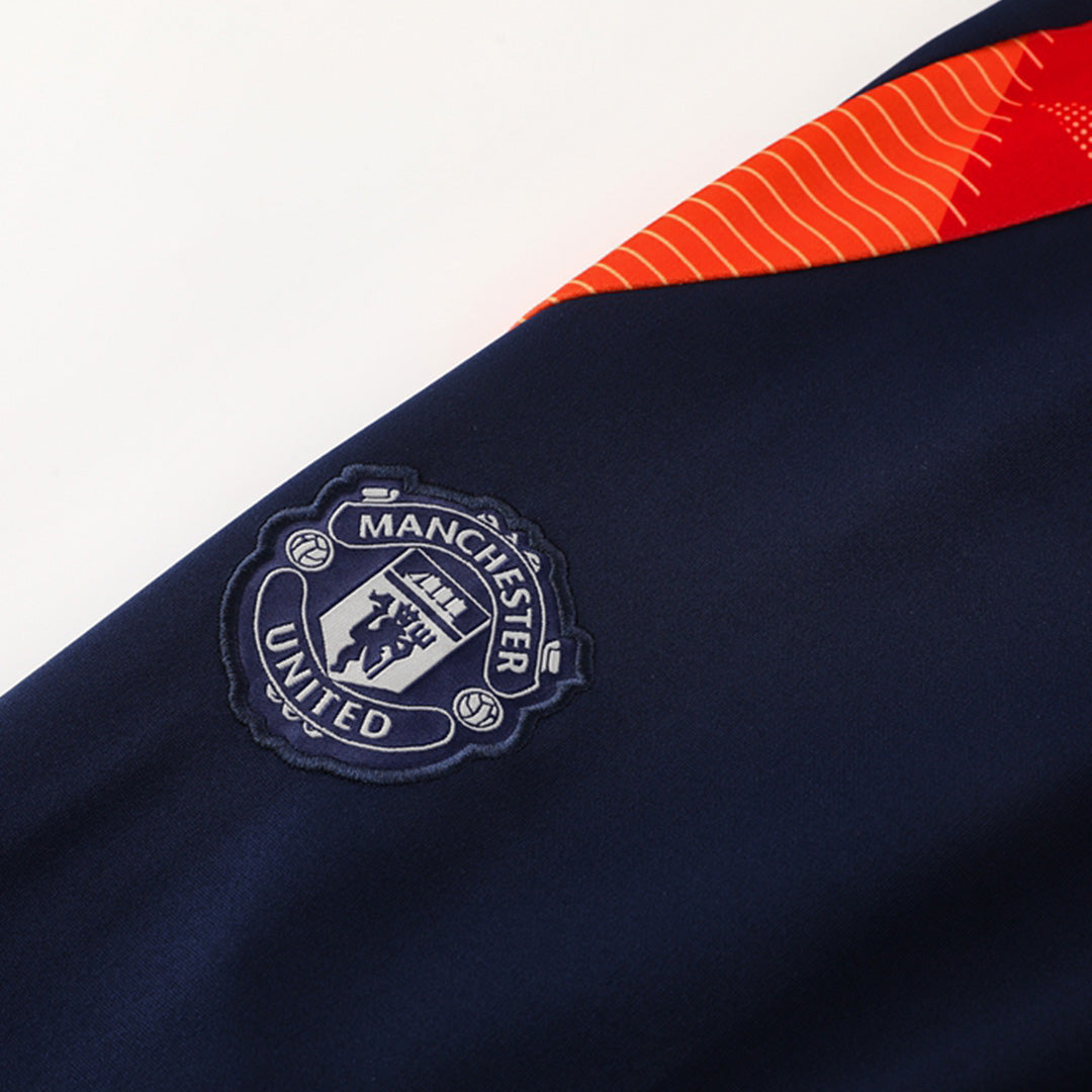 Manchester United Navy Jacket Training Kit 2024/25 For Adults-The Jerseys Shop