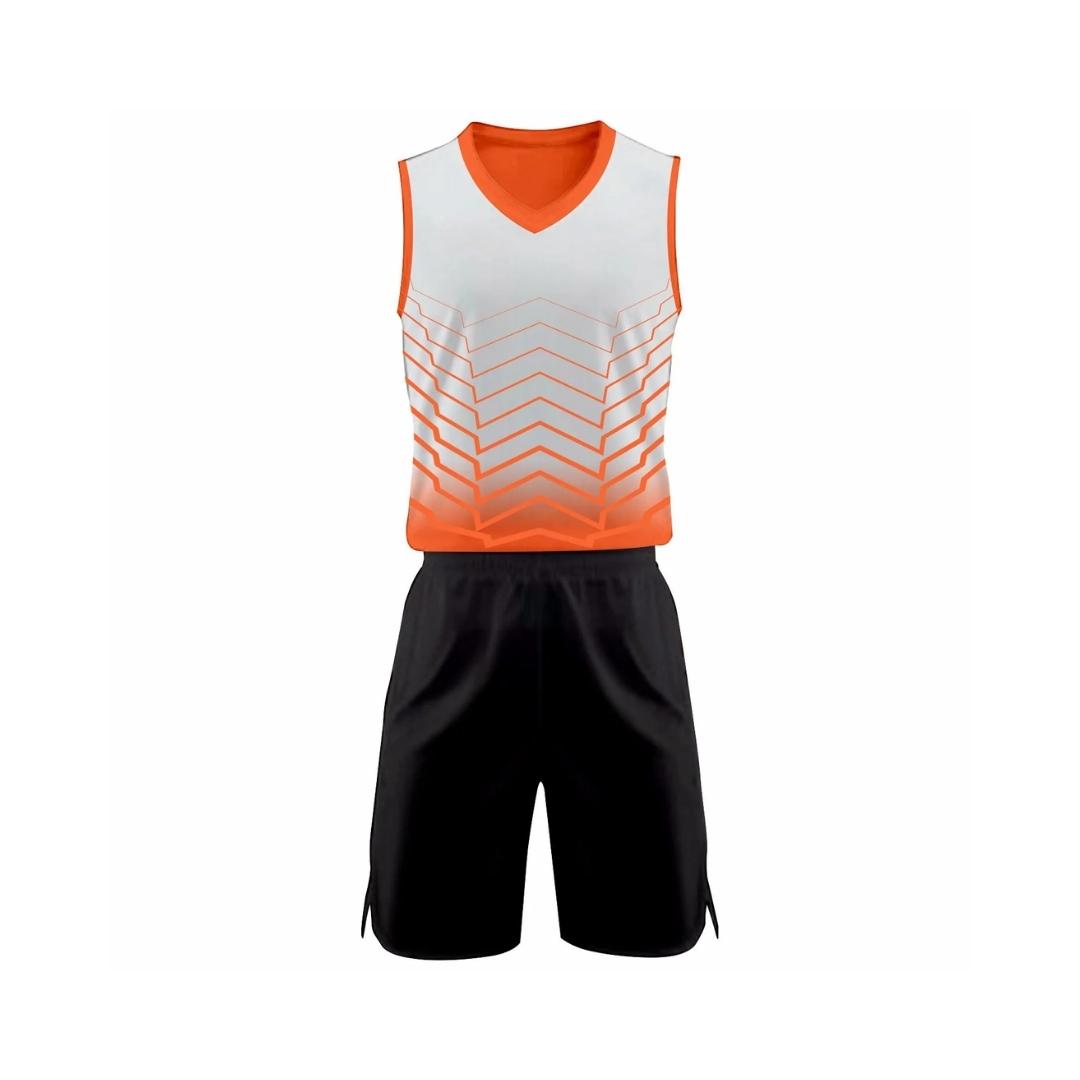 Design Jerseys Basketball Net Orange