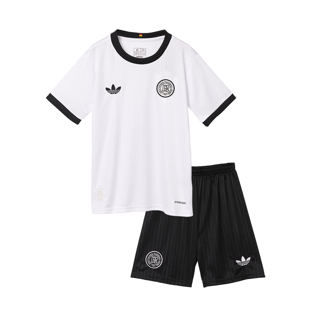 Kid's Germany 125th Anniversary Jersey Kit(Jersey+Shorts) 2025-The Jerseys Shop