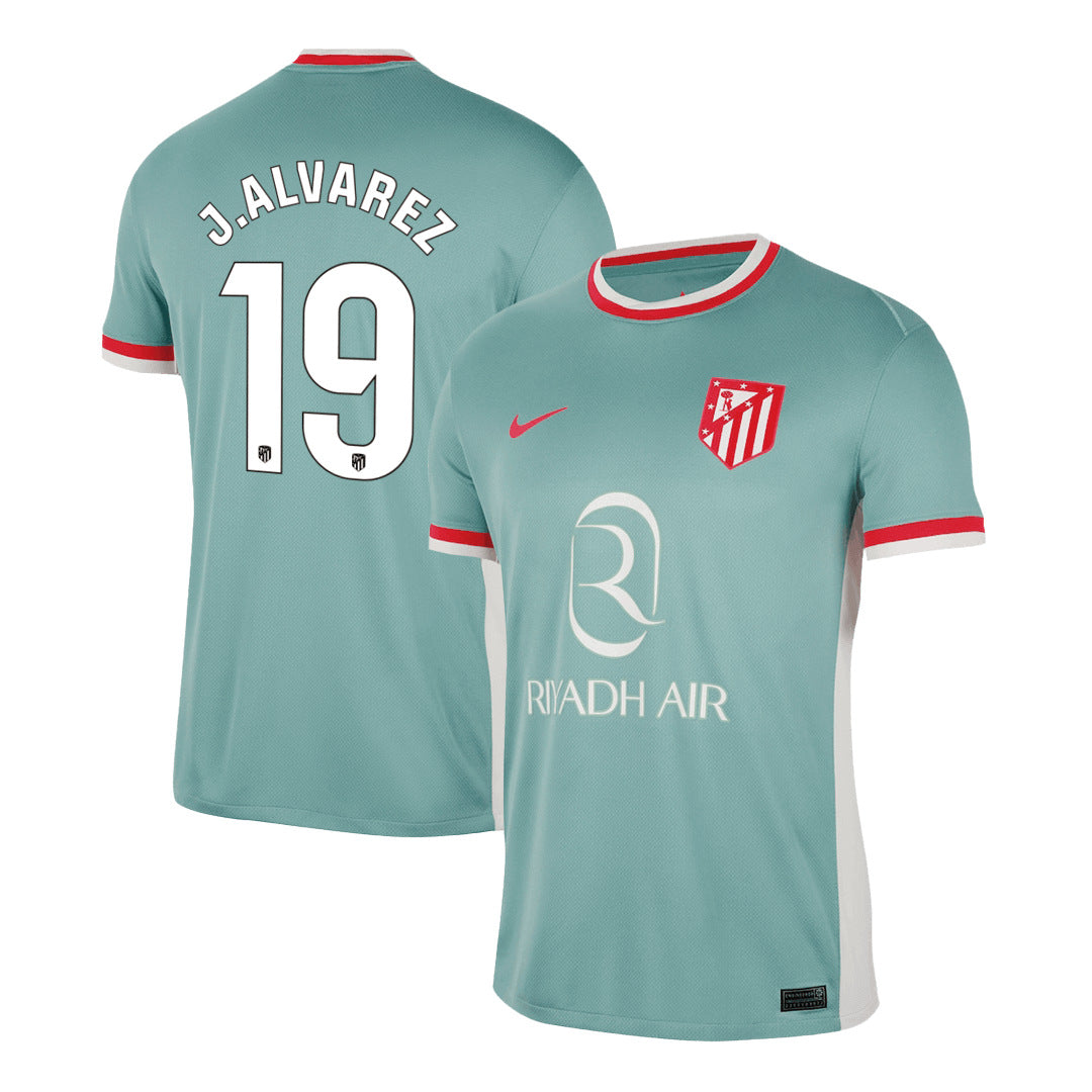 Men's Atletico Madrid J.ALVAREZ #19 Away Soccer Jersey 2024/25-The Jerseys Shop