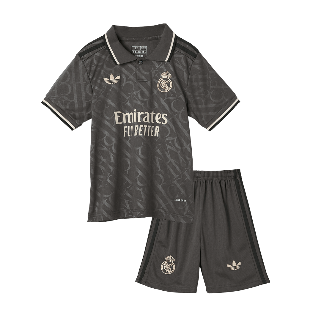 Kid's Real Madrid Third Away Jersey Full Kit 2024/25-The Jerseys Shop