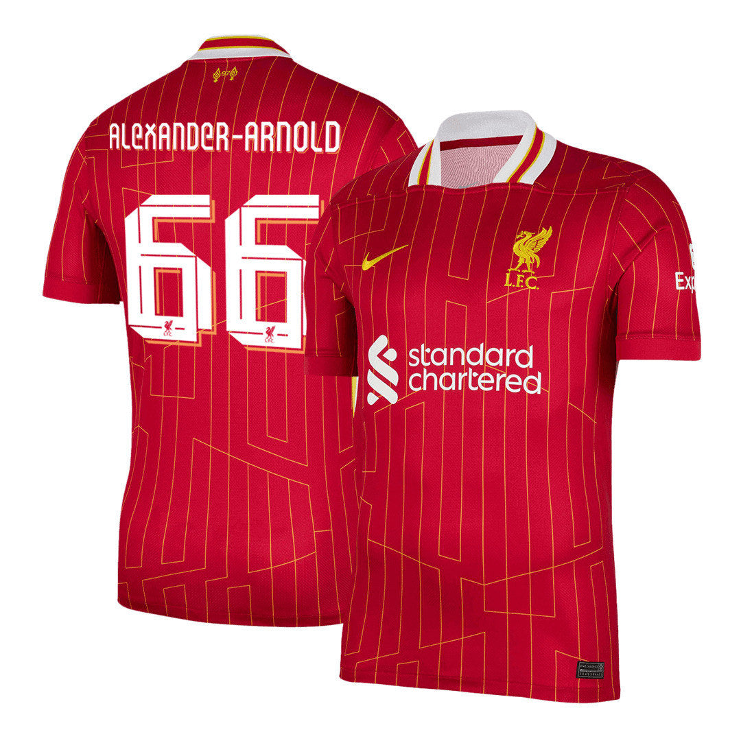 [Super Quality] Men's Liverpool ALEXANDER-ARNOLD #66 Home Soccer Jersey 2024/25 UCL-The Jerseys Shop