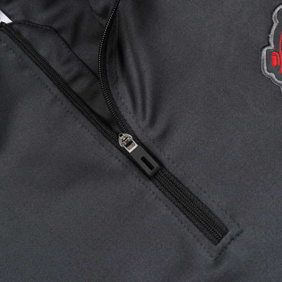 Manchester United 1/4 Zip Gray Tracksuit Kit(Top+Pants) 2024/25 for Adults-The Jerseys Shop