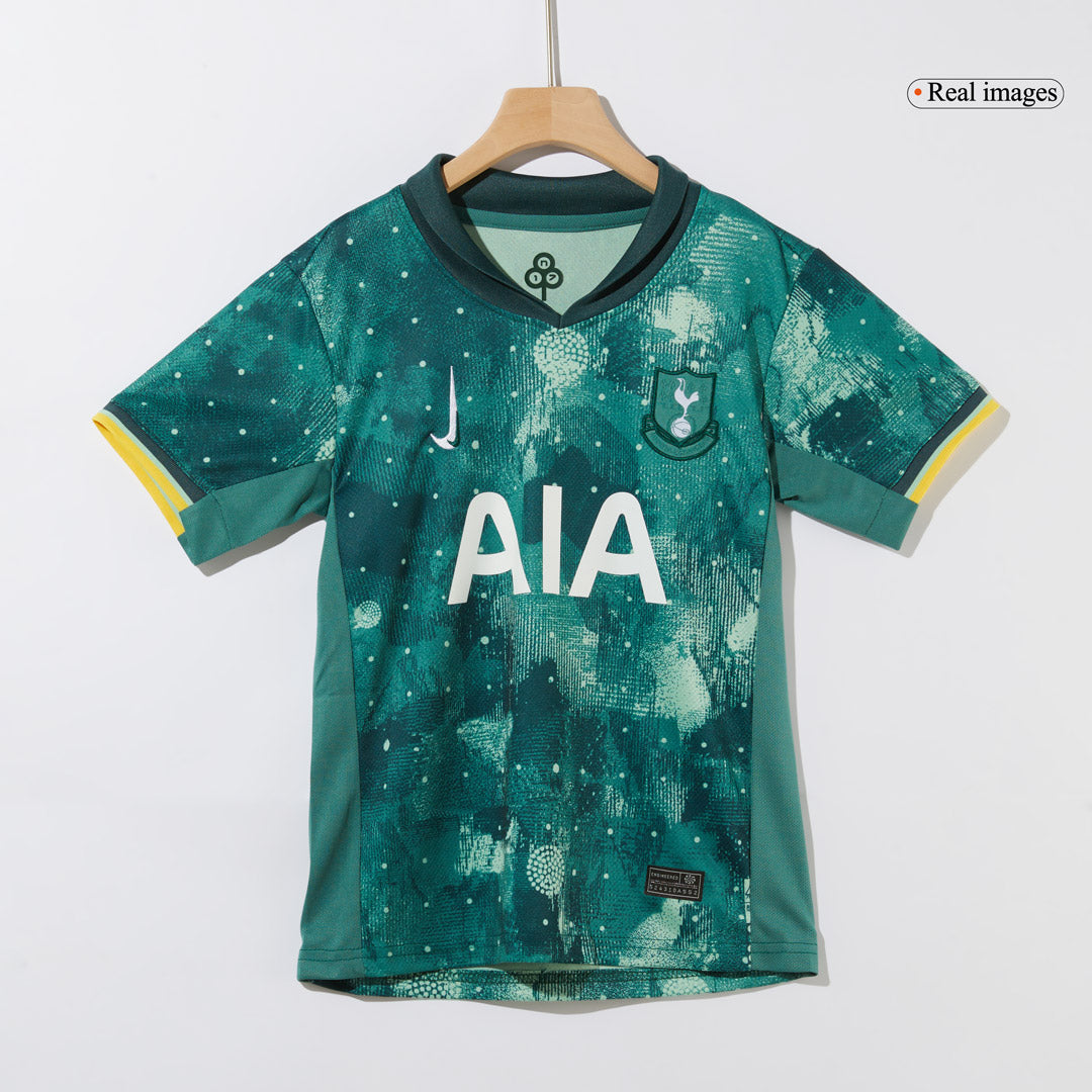 Kid's Tottenham Hotspur Third Away Jersey Kit(Jersey+Shorts) 2024/25-The Jerseys Shop